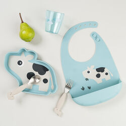 Dotti Silicone Bib, blue, Done by Deer