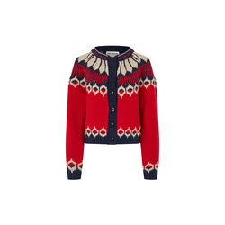 ClareLL Knit Cardigan, red, Lollys Laundry