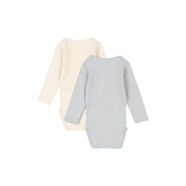 Perla 2 Pack LS Body, buttercream/pearl blue, Konges Sl&oslash;jd