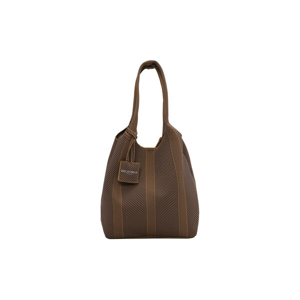 Knitted Bag, dark indigo buckthorn brown, Ilse Jacobsen Hornb&aelig;k