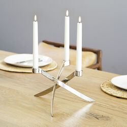 LightArch Standard Taper Candleholder 3 pcs, chrome, Uyuni Lighting