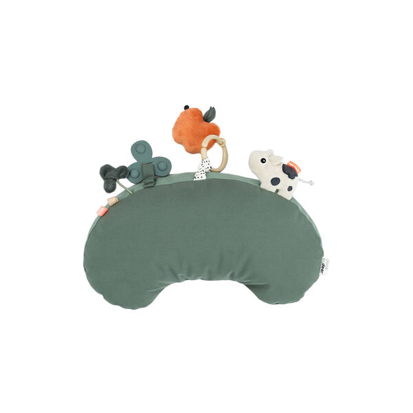 Tiny Farm Tummy Time Activity Pillow, green, Done by Deer