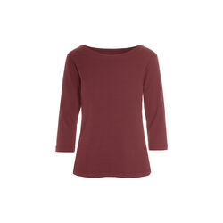 Naibu rib Blouse with 3/4 Sleeves, maroon, BITTE KAI RAND