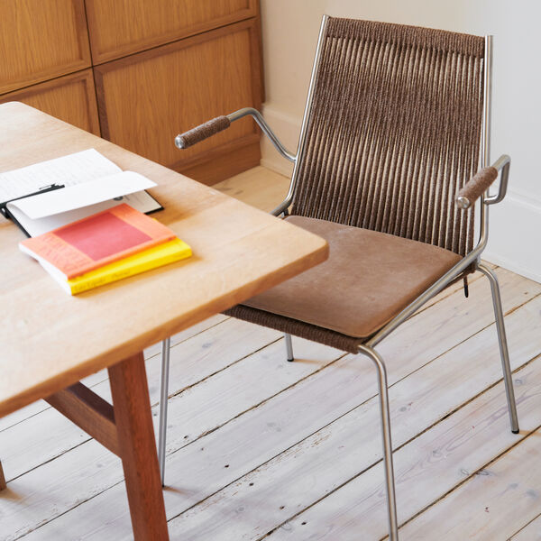 Noel Armrest Chair, black/black linen, Thorup Copenhagen