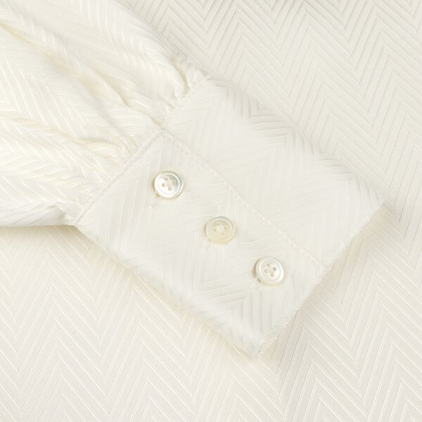 Selma Blouse, Bowtie Flyfront, offwhite pattern, Stenstr&ouml;ms