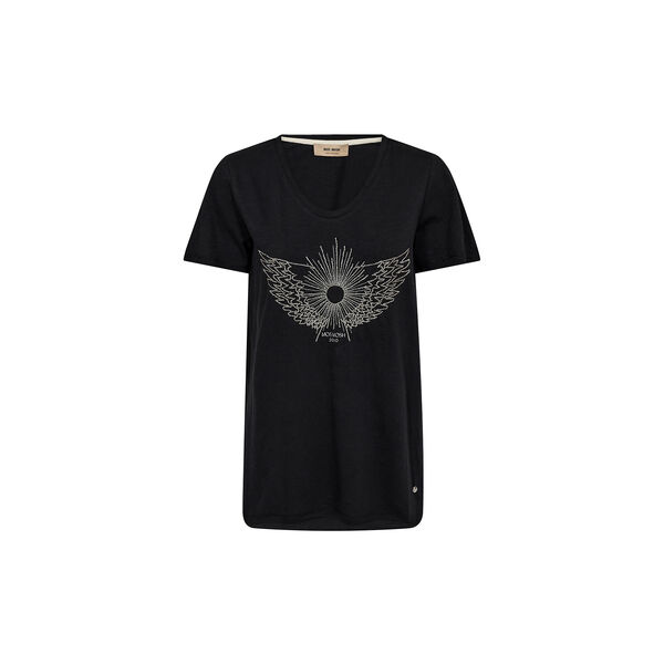MMGethi O-SS Glam Tee, black MMGethi O-SS Glam Tee, black, MOS MOSH