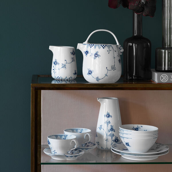 Blue Elements Cup with Saucer 26 cl, Royal Copenhagen