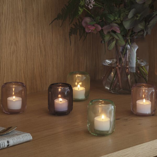 Acorn Tealight Holder 2 pcs, rose, Eva Solo