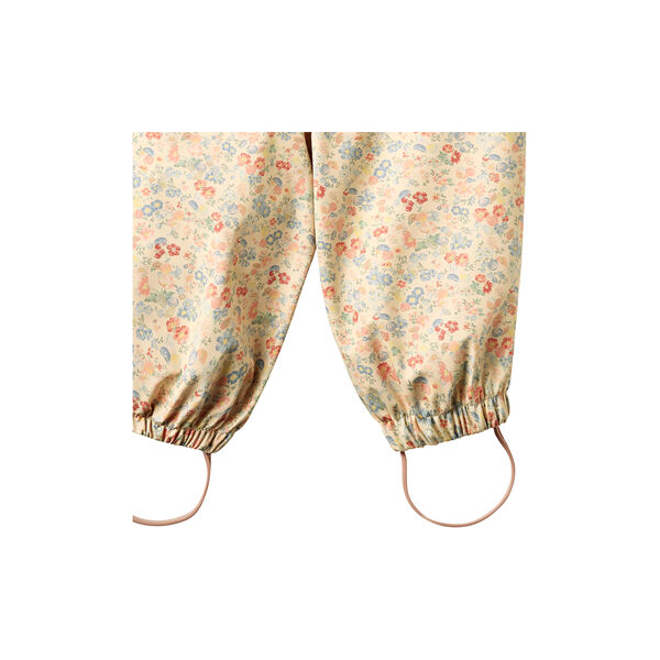 Rainwear Charlo Overall, flowers and seashells, Wheat