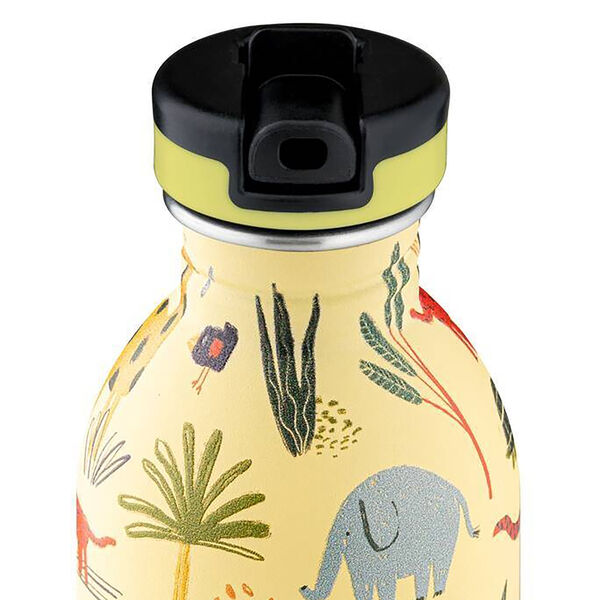 Urban Drinking Bottle with Sports Lid og Stone Finish, jungle friends, 24Bottles