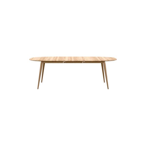 PLAYdinner Lam&eacute; Dining Table with Extension incl. 1 Extension Leaf, natural oiled oak, Bruunmunch Furniture