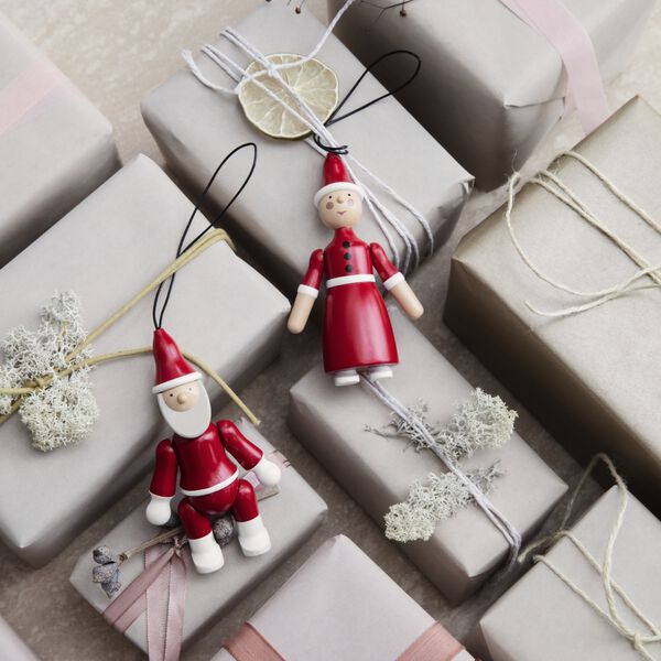 Santa Claus and Santa Clara, red/white, Kay Bojesen Denmark
