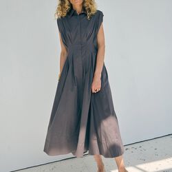 Vilma Dress, brown, LA RŌUGE