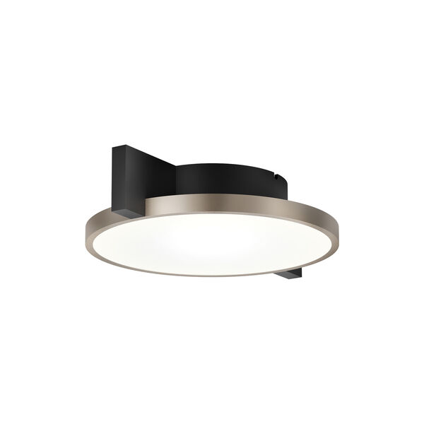 INLAY ROUND C1 Ceiling/Wall Light, matt black/satin gold, LIGHT-POINT