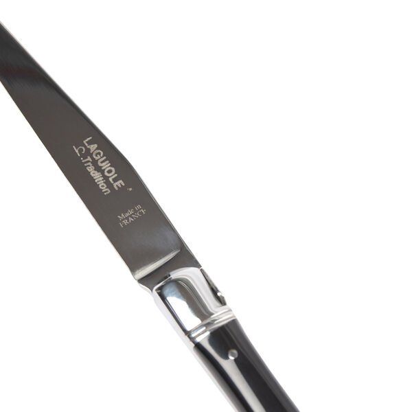 Steak Knife, black horn Steak Knife, black horn, Laguiole Tradition