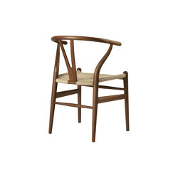 CH24 Wish Bone Chair, oiled mahogany/natural, Carl Hansen & Søn
