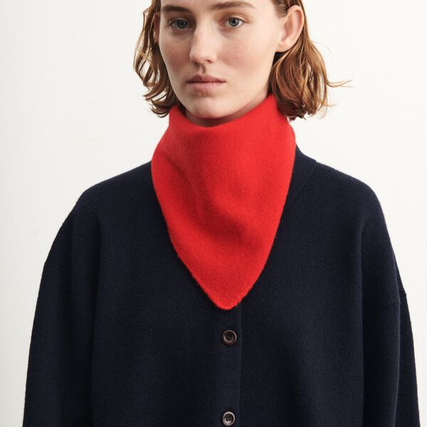 Lambswool bandana, signal red Lambswool bandana, signal red, FUB