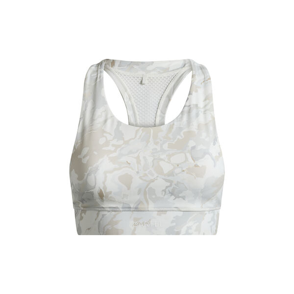 Ada Performance sports bra print, marble, Cartel Copenhagen