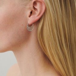 Small Daylight Earrings, silver, Pernille Corydon Jewellery