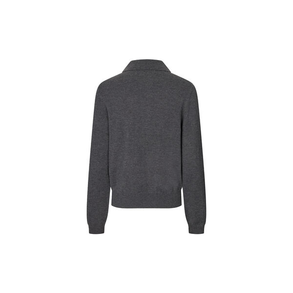 Shailene Knit Polo, dark grey melange, Second Female