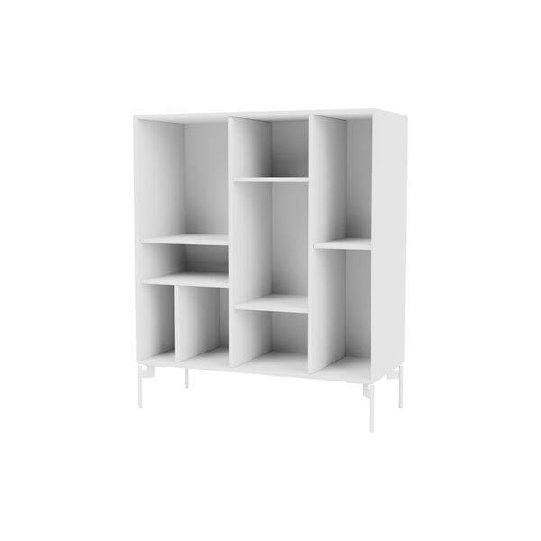 Montana 1613 Shelf with Wheels, 101 new white/black, Montana Furniture