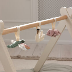 Flower, Dragonfly and Swan activity toy, Sebra