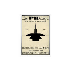 PH Lamp - Black, Poster & Frame