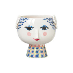 Eva Flowerpot, blue, Bjørn Wiinblad