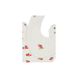 Minnie 2 Pack Bib, rose red/snow white, Konges Sløjd