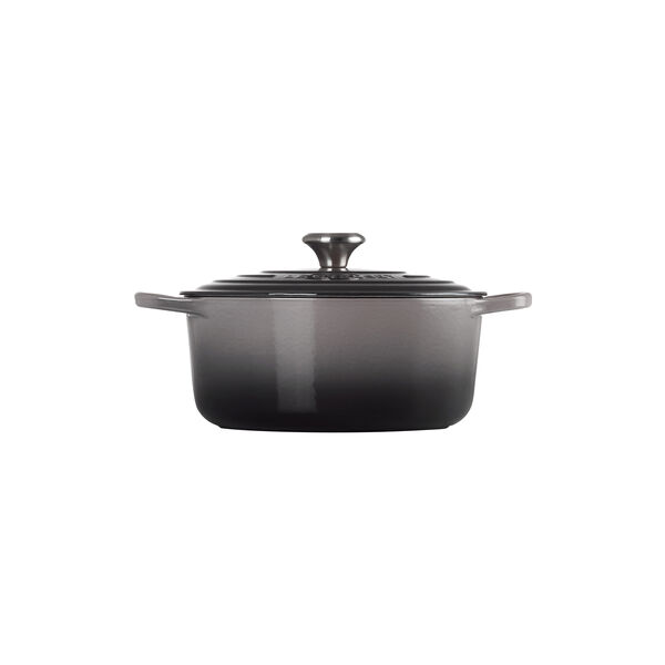 Signature round cast iron pot &Oslash; 26 cm, flint, Le Creuset