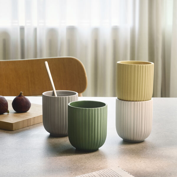 Verda cup, soft light grey, Knabstrup Keramik