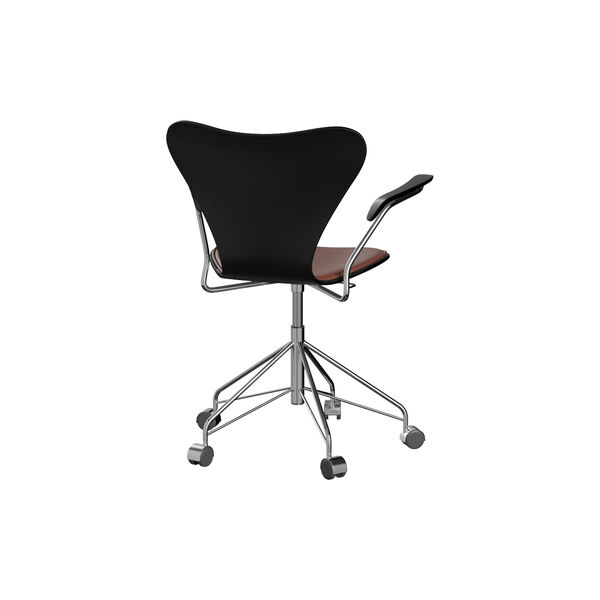 Series 7&trade; 3217 Front Upholstered Office Chair, Grace Chestnut, Fritz Hansen