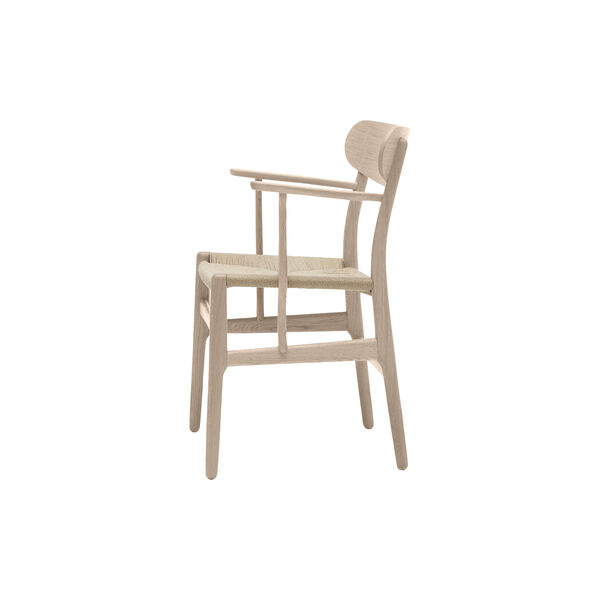 CH26 Dining Chair, soap treated oak/natural, Carl Hansen & S&oslash;n