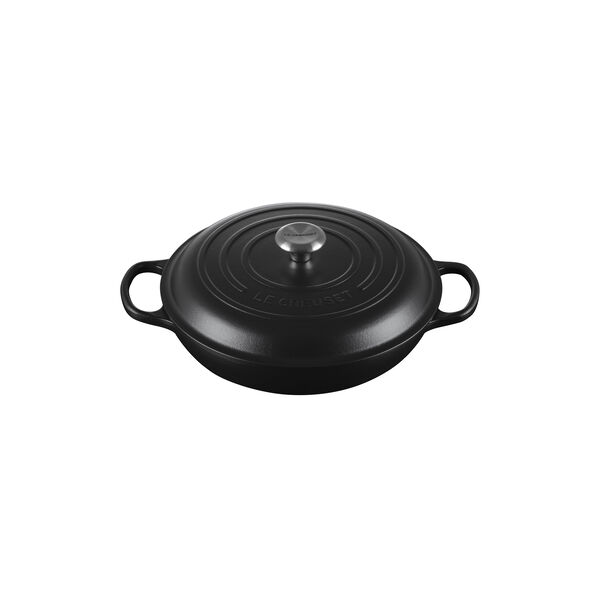 Signature cast iron buffet pot 30 cm, matte black, Le Creuset