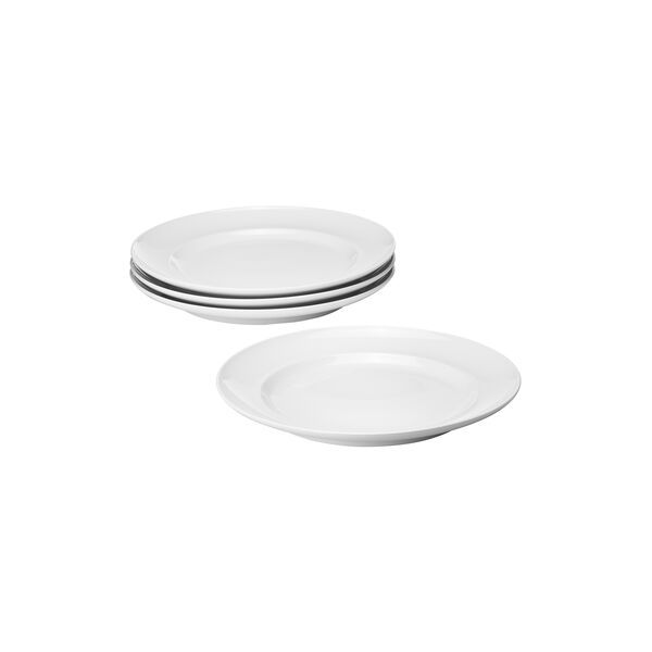 KOPPEL set of dinner plates 27 cm 4 pcs, white, Georg Jensen
