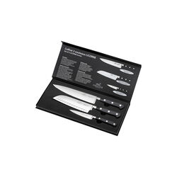 Knife Set Licorne 3-piece, steel/black, Lion Sabatier