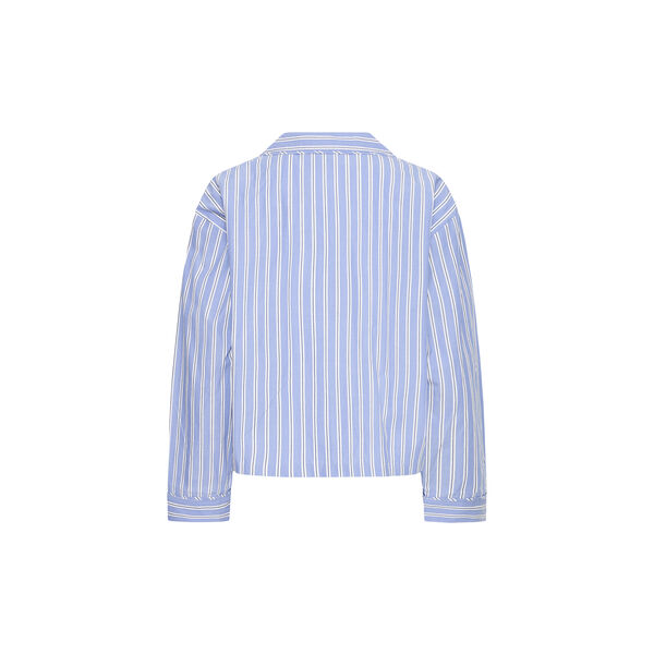 IHFELIA Shirt, blue and white stripes, ICHI