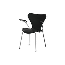 Series 7&trade; 3207 Fully Upholstered Chair, Grace Black, Fritz Hansen