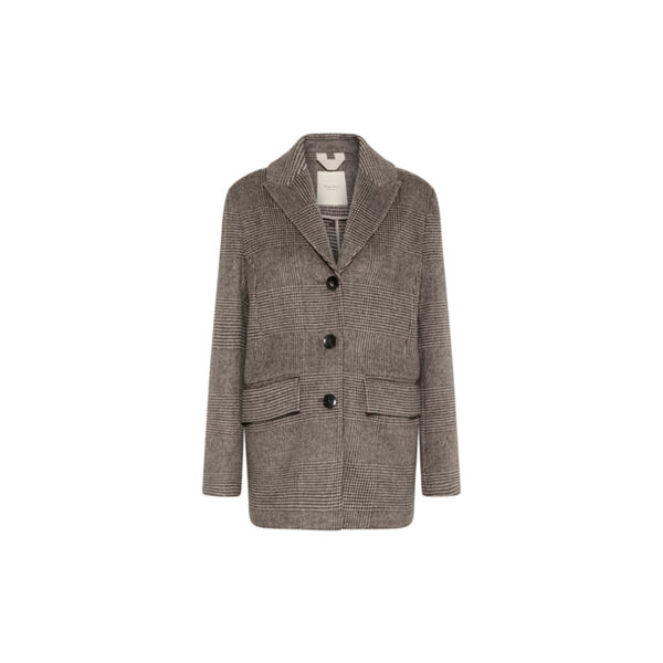 SelinePW Jacket, brown check SelinePW Jacket, brown check, Part Two