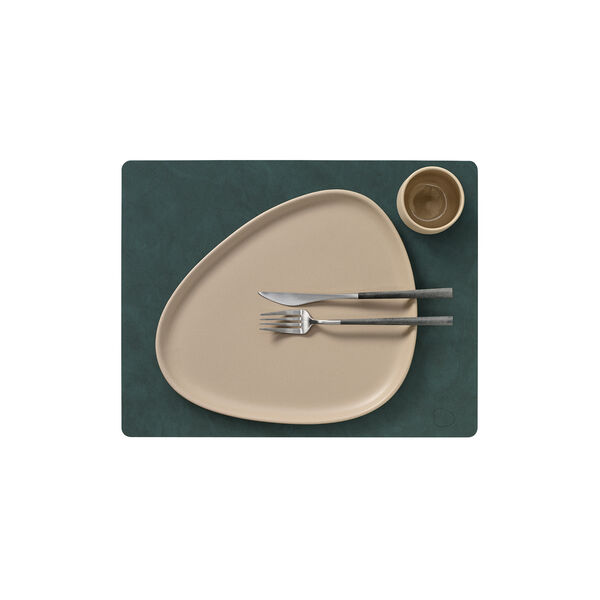 Nupo table mat Square L, dark green, LIND DNA