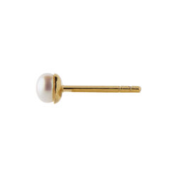 Tres Petit Pearl Earring Single, gold, Stine A Jewelry