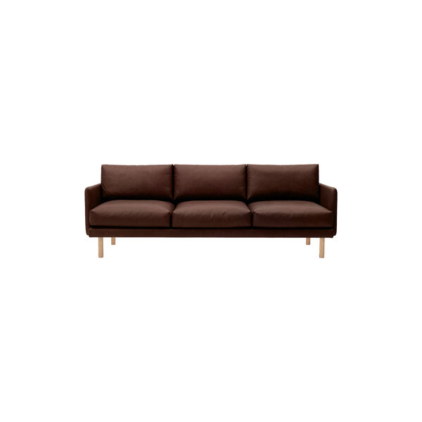 Emo 3 Seater Sofa, Dakar Brown/naturolieret eg, Bruunmunch Furniture