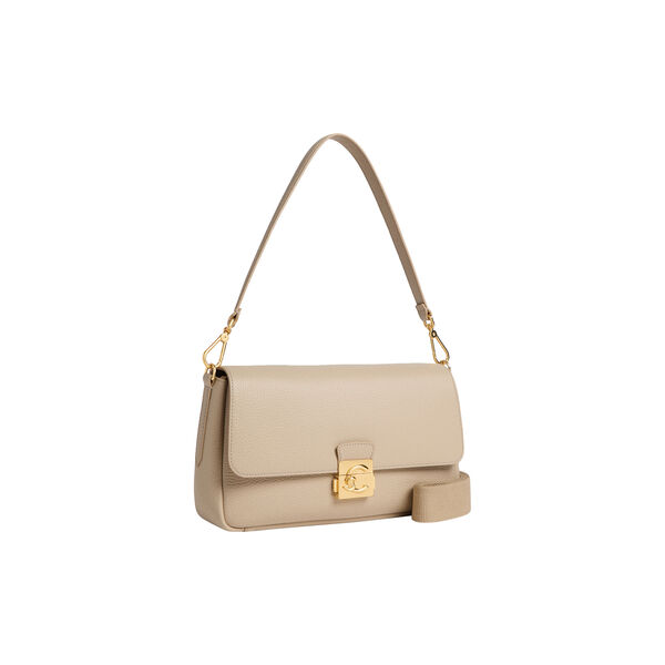 COCCINELLE C-ME LOCK, sandshell, Coccinelle