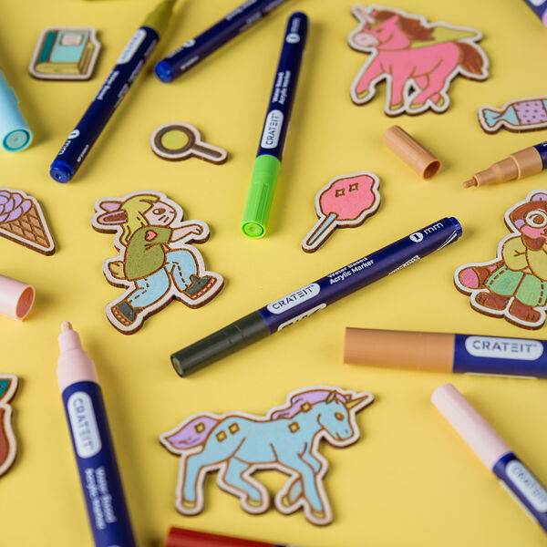 Nature Markers 1mm  6 pcs., Crateit