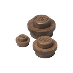 LEGO® 1x1 Wall Hanger Set, dark stained oak, Room Copenhagen