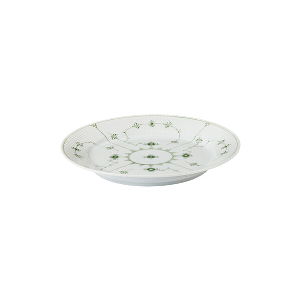 Green Fluted Plain Plate &Oslash; 27 cm, Royal Copenhagen