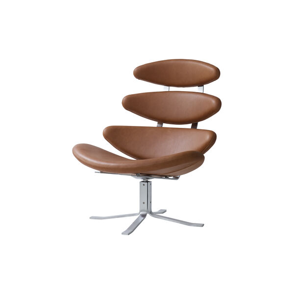 Corona Lounge Chair, cognac, Fredericia Furniture