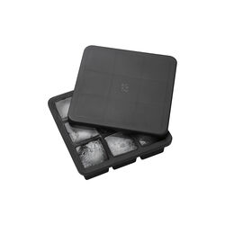 FREEZE-IT Ice Cube Tray with Lid Large, black, RIG-TIG