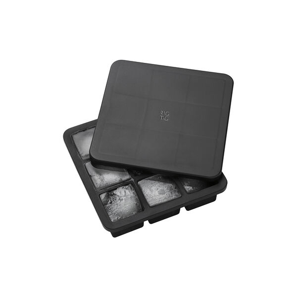 FREEZE-IT Ice Cube Tray with Lid Large, black, RIG-TIG
