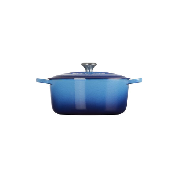 Signature round cast iron pot &Oslash; 28 cm, azure blue, Le Creuset